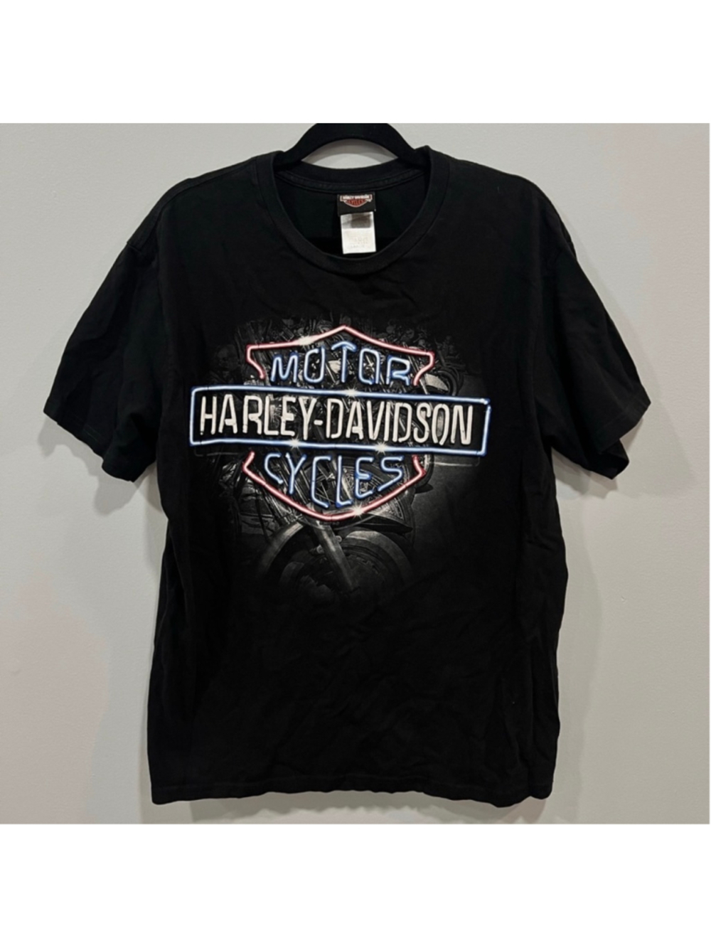 Harley-Davidson Graphic T-Shirt Black Size Large